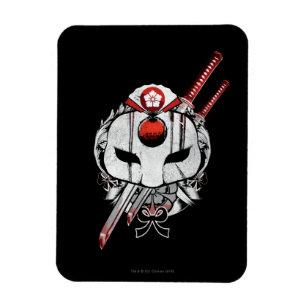 Magnet Flexible Masque du peloton   Katana de suicide et art de