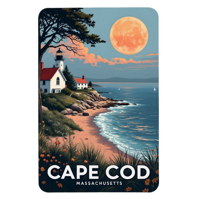 Magnet Flexible Massachusetts de Cape Cod (Vertical)