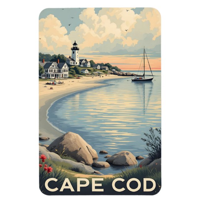 Magnet Flexible Massachusetts de Cape Cod (Vertical)