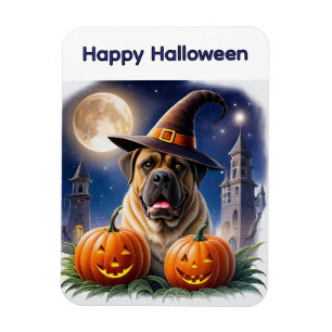 Magnet Flexible Mastiff Dogue anglais Halloween