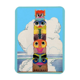 Magnet Flexible mât totémique des années 1920