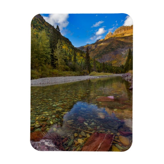 Magnet Flexible McDonald Creek en automne avec Garden Wall (Vertical)