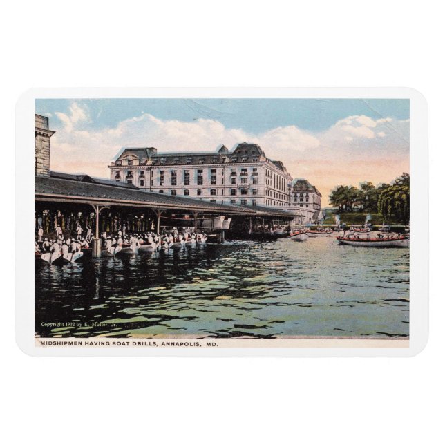 Magnet Flexible MD, Naval, Midshipmen, Vintage (Horizontal)