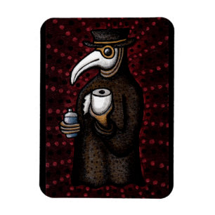 Magnet Flexible Médecin de la peste avec du papier toilette