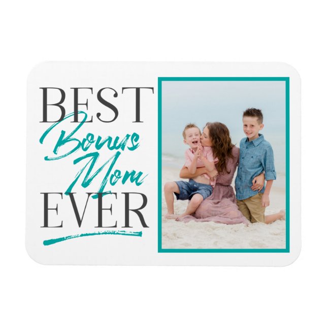 Magnet Flexible Meilleur Bonus Maman Ever StepMom Cadeau (Horizontal)