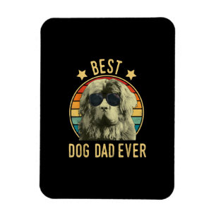 Magnet Flexible Meilleur Chien Papa Jamais Fars Day Terre-Neuve