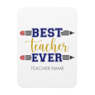 Magnet Flexible Meilleur enseignant personnalisé jamais - Cadeau C