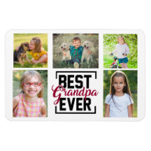 Meilleur Grand-Père Ever 5 Grandchild Photo Collag