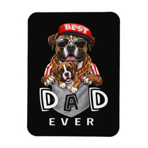 Magnet Flexible Meilleur Papa Boxer Ever