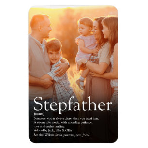 Magnet Flexible Meilleur Stepfather du monde, Stepdad Définition P
