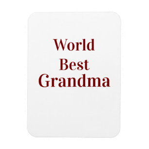 Magnet Flexible Meilleure grand-mère du monde grands-parents grand