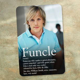 Magnet Flexible Meilleure Tonton du Monde Définition Photo