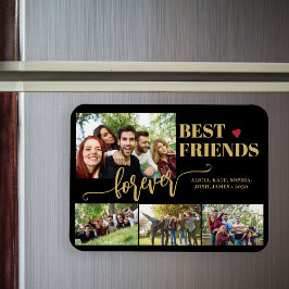 Magnet Flexible Meilleurs amis Forever photo collage personnalisé