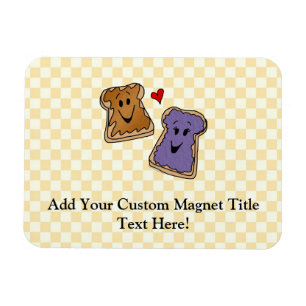 Magnet Flexible Meilleurs amis mignons de beurre et de gelée
