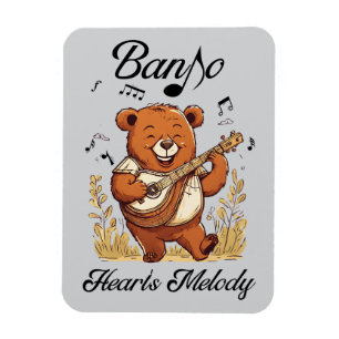 Magnet Flexible Mélodie de Banjo Heart