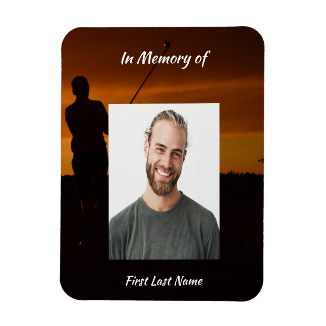 Magnet Flexible Memorial Keepsaké Golfing Golf (Vertical)