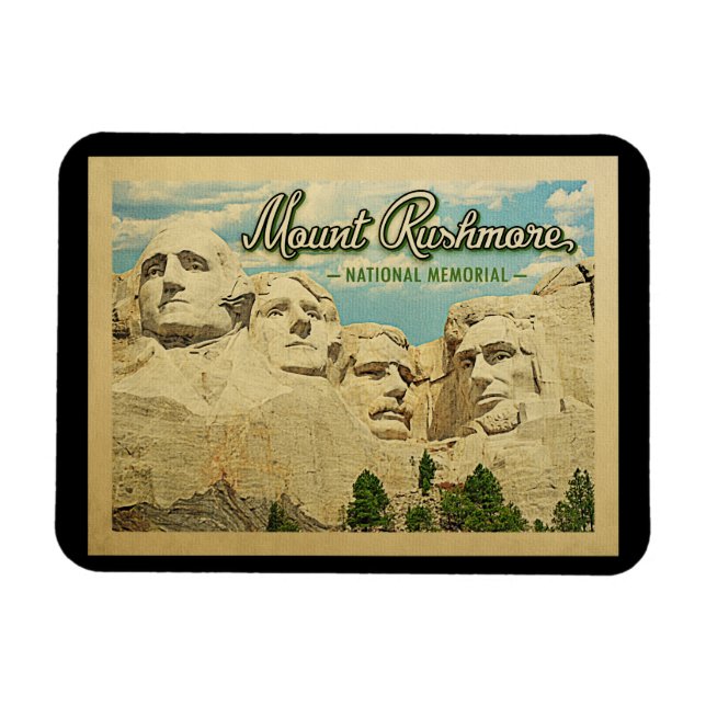 Magnet Flexible Mémorial national du Mont Rushmore (Horizontal)