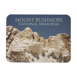 Magnet Flexible Mémorial national du Mont Rushmore, Neige d'hiver