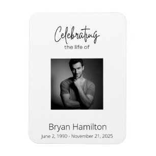 Magnet Flexible Mémorial simple de la Sympathie funéraire