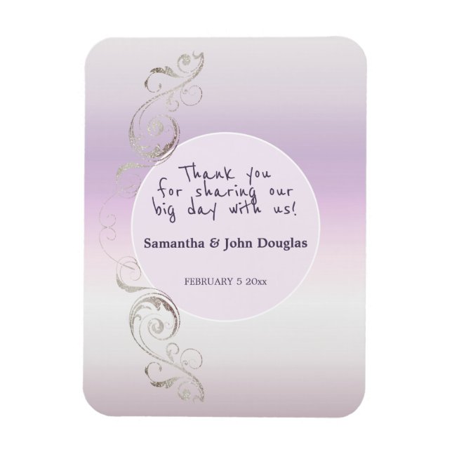 Magnet Flexible Merci de lavande frais (Vertical)