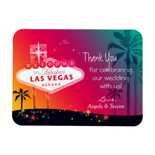Magnet Flexible Merci Mariage de Las Vegas (Horizontal)