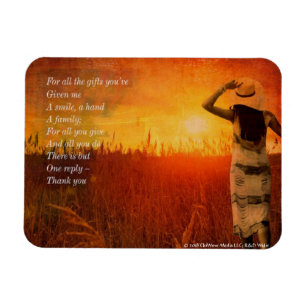 Magnet Flexible Merci - Pour tous les cadeaux que vous m'avez donn