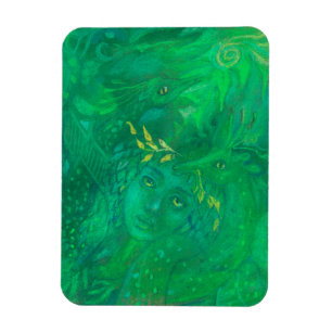 Magnet Flexible Mère des dragons Déesse Imaginaire Peinture surréa