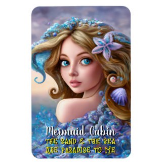 Magnet Flexible Mermaid Sea Goddess Nymph Siren Cruise Room Porte