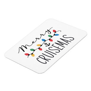 Magnet Flexible Merry Cruisemas Famille Noël Croisière