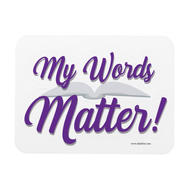 Magnet Flexible Mes mots comptent Encourager l'auteur (Horizontal)