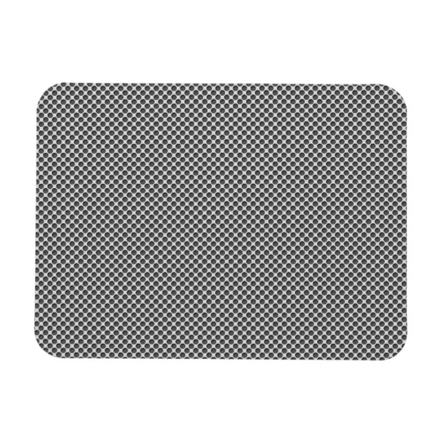 Magnet Flexible Métal Argent Avec Trous Motif (Horizontal)