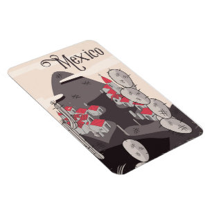 Magnet Flexible Mexico Ville Dessinée