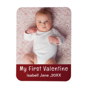 Magnet Flexible Mignon Moderne 1ère Saint Valentin Personnaliser l