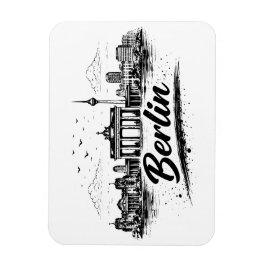 Magnet Flexible Minimalist Berlin Germany Cityscape Art