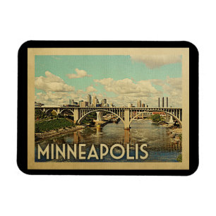 Magnet Flexible Minneapolis Minnesota Vintage voyage
