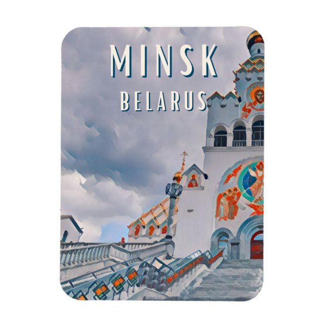 Magnet Flexible Minsk, ville de la gastronomie biélorusse (Vertical)
