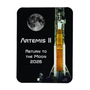 Magnet Flexible Mission Artemis II sur la Lune