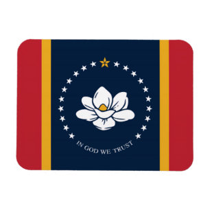 Magnet Flexible mississippi nouveau drapeau américain amérique mag
