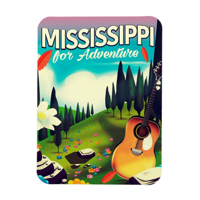 Magnet Flexible Mississippi Pour l'aventure (Vertical)