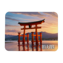 Miyajima Flottant Torii Itsukushima Sanctuaire Voy