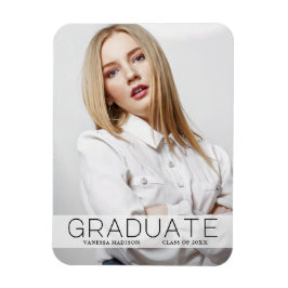 Magnet Flexible Mode moderne 1 Photo Faire-part diplômée