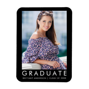 Magnet Flexible Mode Trendy Graduy Photo Faire-part L