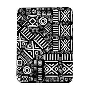Magnet Flexible Modèle africain ethnique #6 noir et blanc