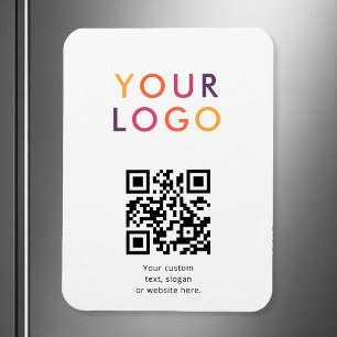 Magnet Flexible Modèle commercial de code QR de logo blanc