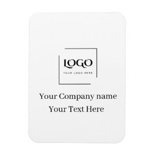 Magnet Flexible Modèle de logo personnalisé élégant