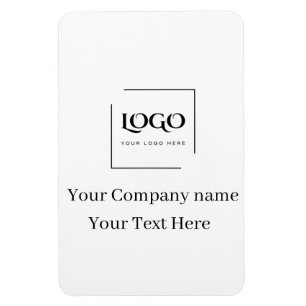 Magnet Flexible Modèle de logo personnalisé élégant