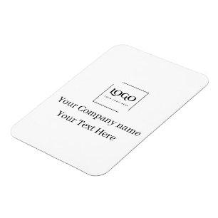 Magnet Flexible Modèle de logo personnalisé élégant