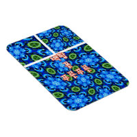 Modèle Floral bleu Abstrait