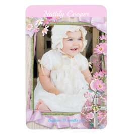 Magnet Flexible MODÈLE PHOTO Baptême de bébé Confirmation personna