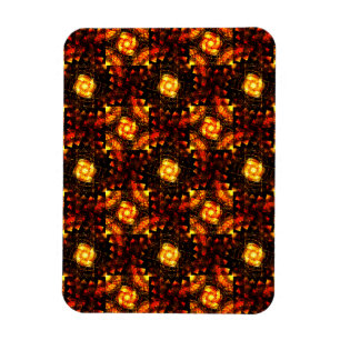 Magnet Flexible Moderne élégante bohème dorée Motif d'art abstrait